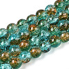 Crackle Glass Beads Strands X-CCG-C002-8mm-06-1