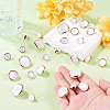 50Pcs 5 Styles Plastic Shank Buttons BUTT-TA0001-63-6