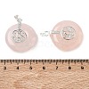 Natural Rose Quartz Pendants GG-CBAF4FB-02S-B04-3