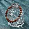 Natural Red Jasper Bead Stretch Bracelets X-BJEW-K212-B-012-5