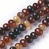 Dyed Natural Agate Beads Strands G-F595-D04-1