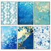 12 Sheets Blue Theme Scrapbook Paper Pad Sets PW-WGDC27B-01-3