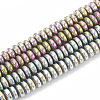 Electroplate Non-magnetic Synthetic Hematite Beads Strands G-N0318-01-1