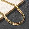 304 Stainless Steel Snake Chain Necklaces for Women NJEW-R012-01G-2