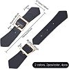 Fingerinspire 4Pcs 2 Colors Imitation Leather Toggle Buckle FIND-FG0001-26-2