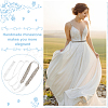 Rhinstone Flower Bridal Belt for Wedding Dress AJEW-WH0515-23B-5