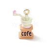 Alloy Enamel Pendants AL-CBA02ED-02G-C-1