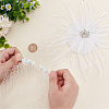 Bridal Wedding Mesh Feather Fascinator Hats Hair Chips OHAR-WH0011-47A-3