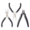 3Pcs 3 Styles Carbon Steel Jewelry Pliers Sets PT-YW0001-10-1