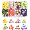 56G 8 Styles Handmade Polymer Clay Cabochons CLAY-FS0001-48-1