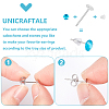 Unicraftale 300Pcs 304 Stainless Steel Stud Earring Findings STAS-UN0052-50-5