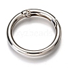 Zinc Alloy Spring Gate Rings PALLOY-C100-01P-05-1