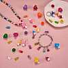 64Pcs 32 Style Resin Pendants RESI-SZ0002-63-3