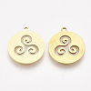 201 Stainless Steel Pendants X-STAS-T044-89G-1