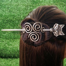 Antique Silver Viking Hair Sticks Hair Pin PW-WG2F806-08