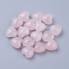 Natural Rose Quartz Heart Love Stones DJEW-P009-02D