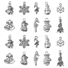 50Pcs 10 Style Tibetan Style Alloy Pendants TIBEP-YW0001-63