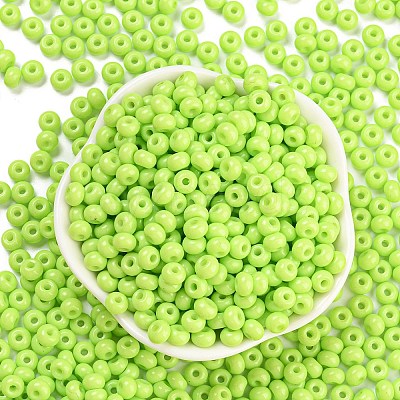 Imitation Jade 3/0 Glass Seed Beads SEED-Z001-A-B02-1