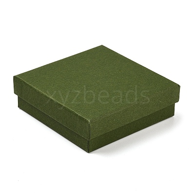 Cardboard Paper Jewelry Storage Boxes with Sponge CON-P023-01E-01-1