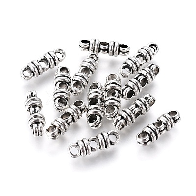 Tibetan Style Alloy Spacer Bars TIBEB-Q061-17AS-RS-1