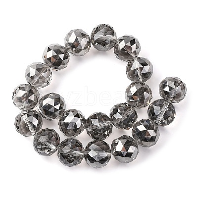 Transparent Electroplate Glass Beads Strands EGLA-N002-34H-F02-1