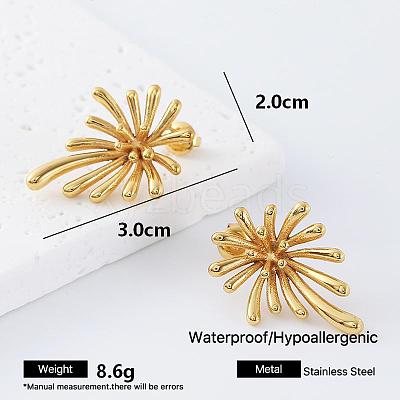 Firework 304 Stainless Steel Stud Earrings for Women YF3044-1