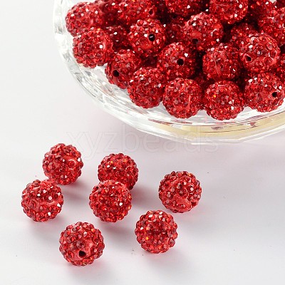 Pave Disco Ball Beads X-RB-A130-10mm-18-1