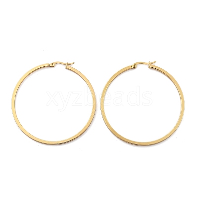 201 Stainless Steel Hoop Earrings EJEW-P304-14A-G-1