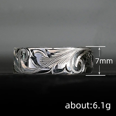 Sculptured Vine Pattern Brass Finger Rings for Women FS-WGD177A-02-1