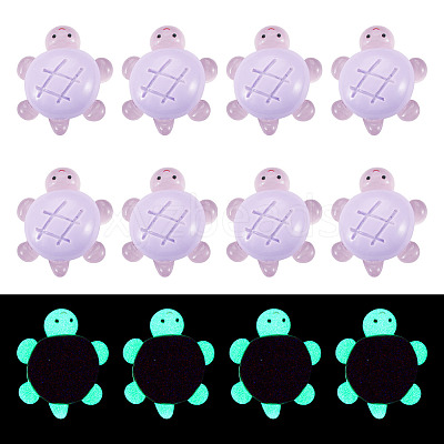 12Pcs Luminous Resin Cabochons RESI-TA0004-55D-1
