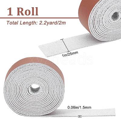 Flat Microfiber Imitation Leather Cord LC-WH0006-07B-04-1