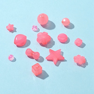 Mixed Shapes Imitation Jelly Acrylic Beads MACR-FS0001-29-1