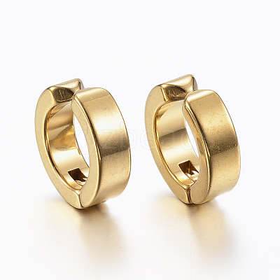 Ion Plating(IP) 304 Stainless Steel Clip-on Earrings EJEW-H351-18G-1