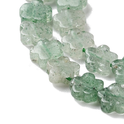 Natural Green Strawberry Quartz Beads Strands G-B138-C05-01-1