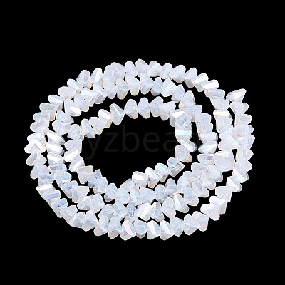 Electroplate Imitation Jade Glass Beads Strands LS-EGLA-Q139-01A-B01-1