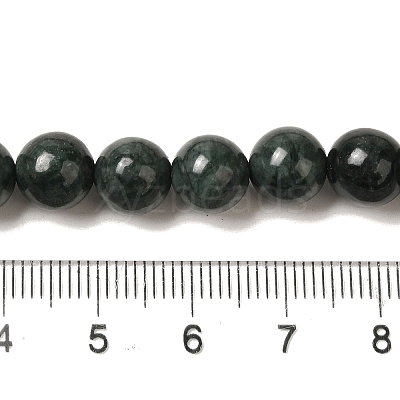 Natural Black Jade Beads Strands G-H067-A03-8MM-1