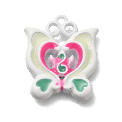 Spray Painted Alloy Pendants FIND-M041-01A-1