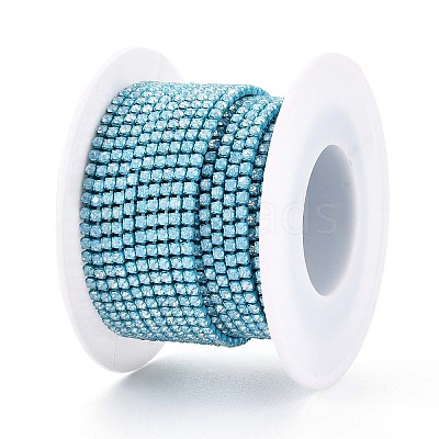Iron Rhinestone Cup Chains CH-T006-05B-03-1