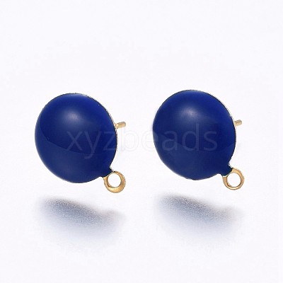 Ion Plating(IP) 304 Stainless Steel Stud Earring Findings X-STAS-P203-A03-02-1