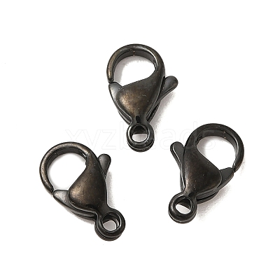Ion Plating(IP) Polished 304 Stainless Steel Lobster Claw Clasps STAS-R072-07A-B-1