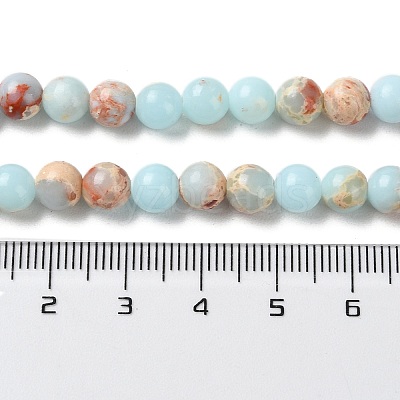 Synthetic Imperial Jasper Dyed Beads Strands G-D077-A01-01I-1