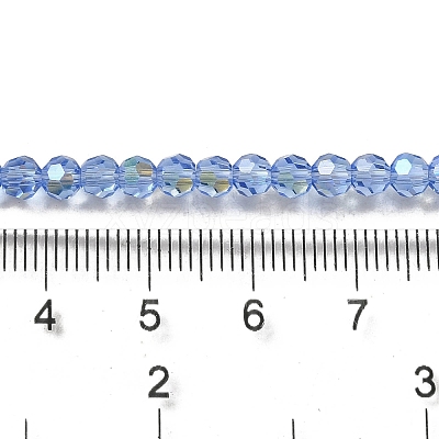 Electroplate Transparent Glass Beads Strands LS-EGLA-A035-T4mm-L14-1