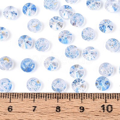 Baking Paint Transparent Glass Beads DGLA-T004-07D-1