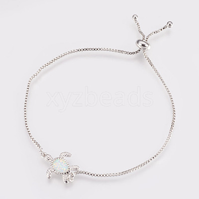 Adjustable Brass Bolo Bracelets BJEW-L618-02P-1