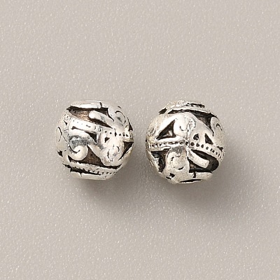 Tibetan Style Alloy Bead FIND-WH0034-46AS-08-1