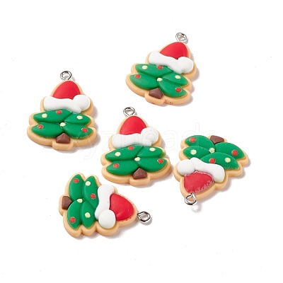 Christmas Theme Opaque Resin Pendants FIND-E025-02-1