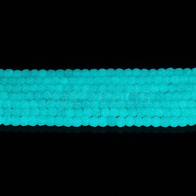 Synthetic Luminous Stone Beads Strands G-C086-01B-07-1