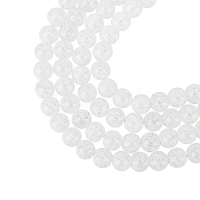 Synthetic Crackle Quartz Beads Strands G-AR0002-26-1