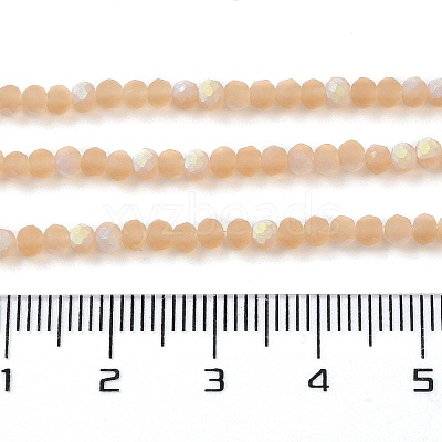 Imitation Jade Glass Beads Strands EGLA-A034-T2mm-MB23-1