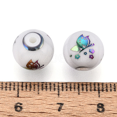 Electroplate Glass Beads EGLA-S178-12H-1